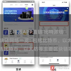 比特派APP直链 比特派钱包支持的区块链网络一览: 包括比特币、以太坊等主要区块链项目