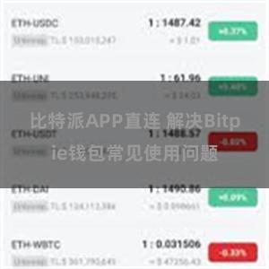 比特派APP直连 解决Bitpie钱包常见使用问题