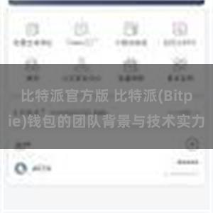 比特派官方版 比特派(Bitpie)钱包的团队背景与技术实力