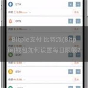 Bitpie支付 比特派(Bitpie)钱包如何设置每日限额？