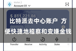 比特派去中心账户  方便快捷地稽察和变嫌金钱
